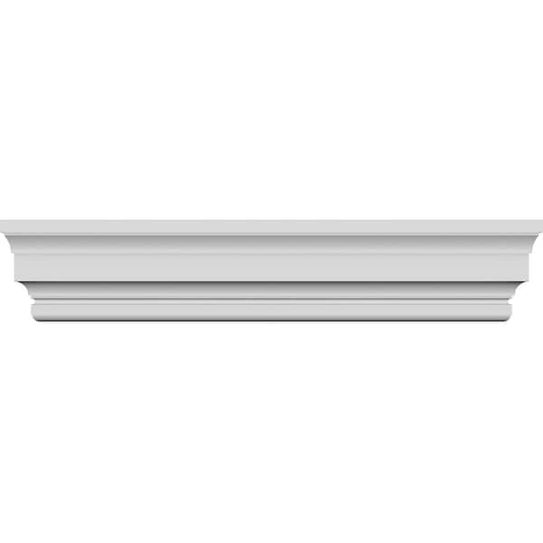 Ekena Millwork 124" Bottom Width x 127 3/4" Top Width x 7 1/8"H x 5/8"P Stockport Crosshead CRH07X124ST - main